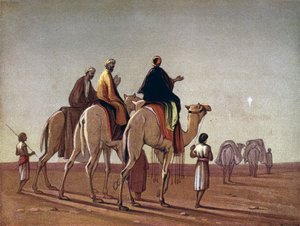 The Wise Men journeying by English School